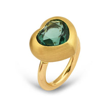 Load image into Gallery viewer, Green Tourmaline Chub Chub Ring